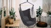 ZY-V004 | Chaise suspendue, chaise brésilienne, hamac, balançoire | deux oreillers, bandeau en bois | jusqu&#39;à 120 kg | graphite