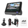 PZ-E9 | Video recorder, car camera | 3 cameras - front, back, interior | FullHD 1296p | 4" screen