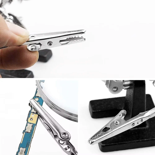 TE-805-B | Universal soldering tool with magnifying glass