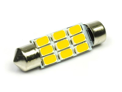 WW Car LED bulb C5W 9 SMD 5630 Warm white