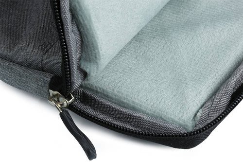 BR03 | Taske, 15,6" laptop-sleeve | håndtag, skulderrem, sidelomme | grå