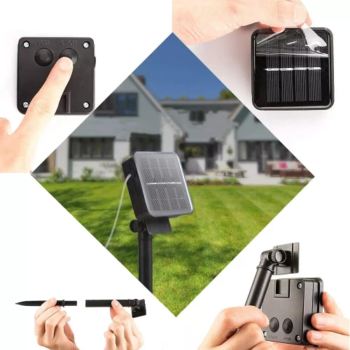 LED-Gartengirlande solar | 6 Meter, 40 LEDs | SDC-S40LED-6M