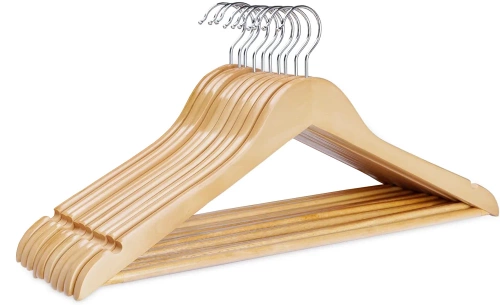 HLD-Z10 | Set of clothes hangers | Wooden wardrobe hangers