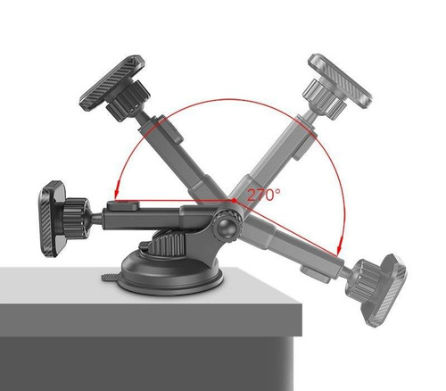 PSI-M042 | Suport telefon auto | magnetic, pentru parbriz | 2 branhii