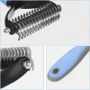 PDS-179-BLUE | Brush for brushing fur and undercoat | Pet trimmer | Fur care comb