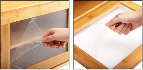 FC-B317 | Mochila de bambú con estante | Recipiente para pan Caja de pan grande para pan y bollos