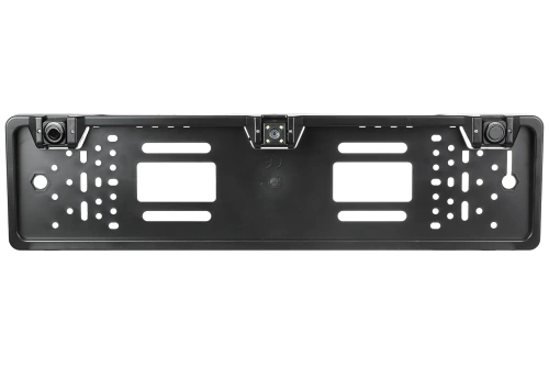 Kentekenplaathouder met achteruitrijcamera en parkeersensoren - 3in1 | Achteruitrijcameraframe met sensoren - groothoek, LED, waterdicht IP67