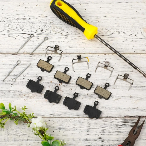 Pusiau metalinės stabdžių kaladėlės | Diskinių stabdžių trinkelės, suderinamos su Avid Elixir / SRAM Level | TP-02D