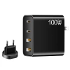 GAN | Cargador de pared de 100W con puertos USB 3.0 y USB-C