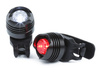 Conjunto de luzes LED de bicicleta para frente e traseira da bicicleta | Branco e vermelho, 3 modos de iluminação, baterias CR2032