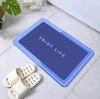 GZN-640-BLUE | Bathroom mat | Quick-drying bathroom rug | Anti-slip rug
