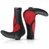 Ergonomic bicycle grips with horns | Anti-slip handlebar grips | MTB, trekking | BHD-233