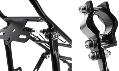 Suport universal pentru biciclete spate cu clapă cu arc | Suport reglabil din aluminiu până la 27 kg | BIK-ZJ667