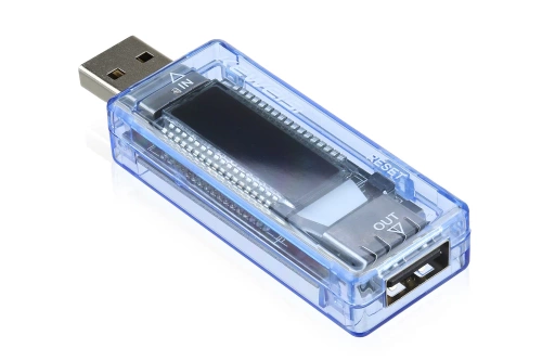 KWS-V20-BLEU | Voltmètre numérique | Testeur USB | Compteur de consommation de tension et de courant | Appareil multifonctionnel pour vérifier la capacité de la batterie