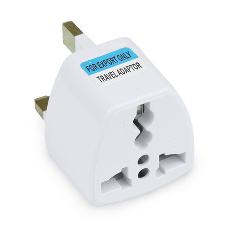 AD-UK03 | Univerzální síťový adaptér, cestovní adaptér ze zásuvek EU/US/CN do zásuvek UK