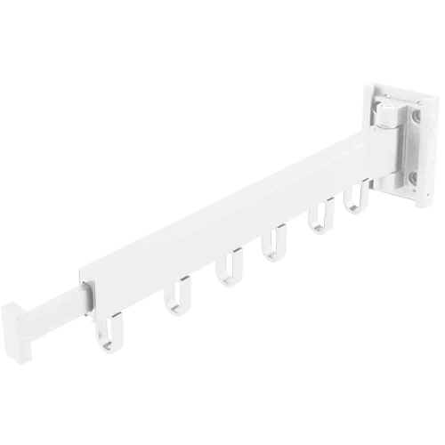  LYJ-S30-WHITE | Foldable clothes hanger | Foldable dryer | Wall rail with hooks 