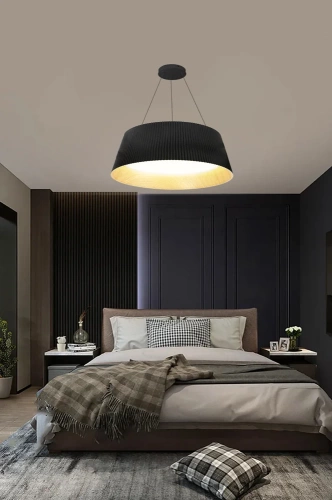 CDL-461-NEGRO | Lámpara colgante LED moderna | Araña con 1 punto de luz