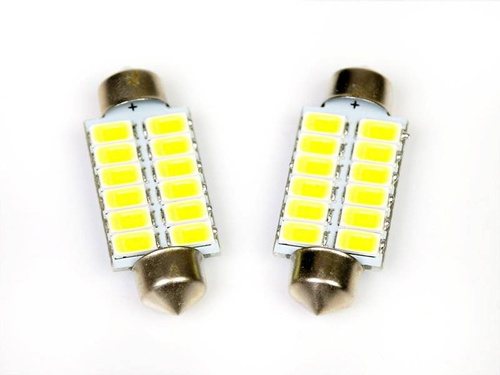 Autó LED izzó C5W 12 SMD 5630