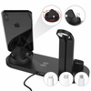 WD-02 | QI dock pro Apple iPhone Airpods Watch | 15W bezdrátová nabíječka | 3 konektory - USB-C / Lightning / Micro USB