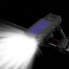 Saulės energija varomas dviračio žibintas su garso signalu 130 dB | LED apšvietimas 400 lm | Vandeniui atsparus dviračio žibintas | QX-LY-17-2