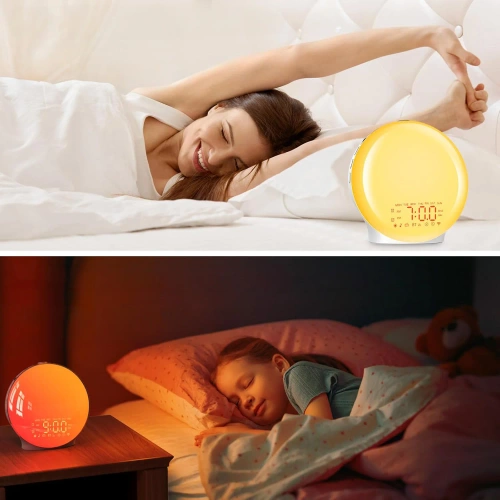 WRSL22 | Alarm clock with LED light | Night light with sunrise simulation