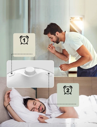 WRSL22 | Alarm clock with LED light | Night light with sunrise simulation