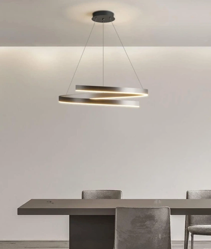 RLO-60CM-80W-B | Modernus pakabinamas šviestuvas 60 cm | Spiralinė LED lempa 80W