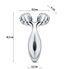 Gesichtsmassager | Rotierender Roller für Gesicht und Körper | AL-306B-SILVER