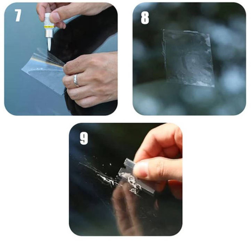 D3921 | trusa de reparatii pentru fisuri si zgarieturi la geamul masinii | adeziv pentru geamuri, faruri