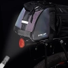 Alforje de bicicleta 3 em 1 para o porta-malas 8L | Bolsa impermeável com refletores | Alforje traseiro espaçoso para o porta-malas | FGTB-02