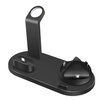 WD-03 | Estação de acoplamento para Apple iPhone Airpods Watch | Carregador sem fio 15W | 3 plugues - USB-C / Lightning / Micro USB