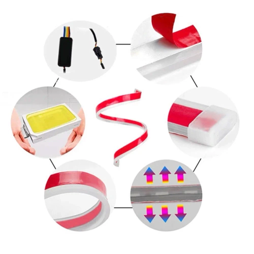 Bandă LED flexibilă pentru capacul portbagajului | Lungime 150 cm | Reglaj optic LED