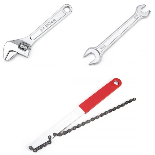 Set mare de scule pentru bicicletă într-o cutie cu 44 de piese | Set de scule profesionale din oțel | Scule universale | FZ044-B