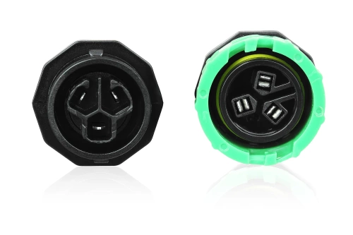 Caixa de derivação hermética IP68 | conector de engate rápido autoajustável + conector rápido 3 pinos 450 V 24 A para cabos 4–11 mm | M684-E