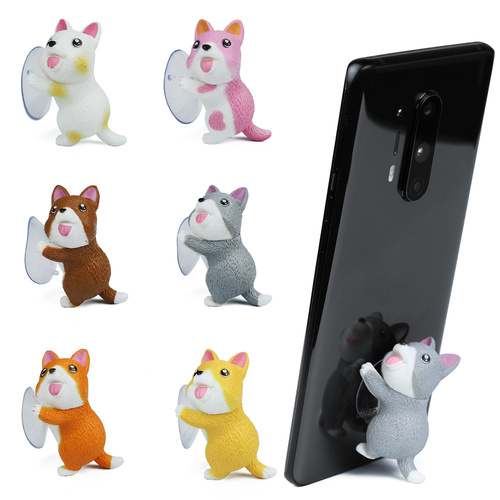 PSI-TS002 | Stand, dog-shaped phone stand with suction cup