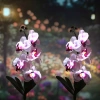 FLD-23-WP | Lampada a LED solare da giardino di orchidee | 75 cm, 600 mAh