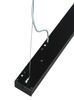 Lineární závěsná lampa 120 cm | Černý kancelářský LED modul 20W | Šířka lampy 5 cm