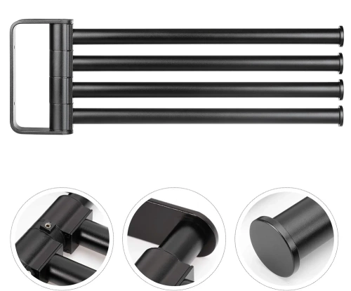 BTS-R004-B | Bathroom Towel Rack | 4 swivel arms