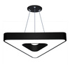 LPL-006 | Luminária de teto suspensa LED 36W | triangular | alumínio | CCD sem piscar | Φ60x6