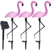 BRD-3IN1 | LED saulės sodo lempa Flamingos 3vnt | 51 cm, 600 mAh