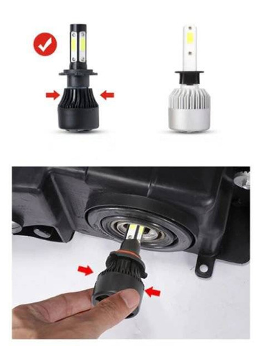 Un set de becuri LED H9 H11 S4 COB 80W 16000 lm