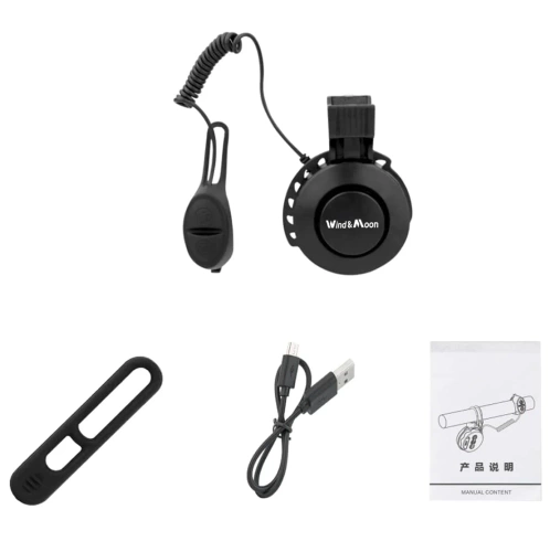 Elektronischer Fahrradklingel USB 120 dB | Klingel mit integriertem Akku | 4 Klangmodi | TWB-105