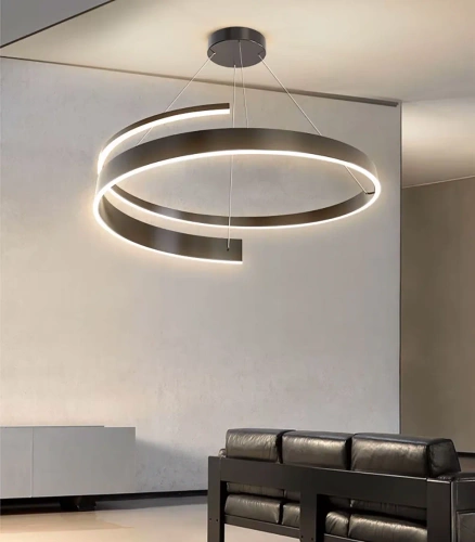 Spiral LED Lamp 100W | Modern Hanging Lamp 80 cm | RLO-80CM-100W-B