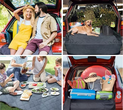DM-020 | Tapis de coffre de voiture, housse imperméable pour le transport d'animaux domestiques