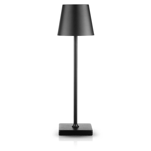 LED-Tischleuchte | 38 cm | kabellos, Touch-Bedienung, geeignet für Hotel, Restaurant | schwarz | HJA20-BLACK