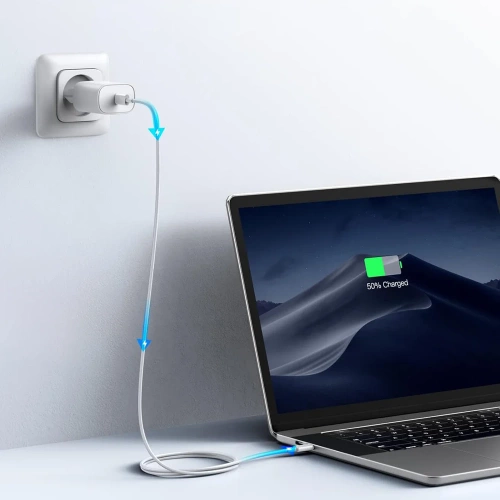 PD-C60W | Cabo USB-C | frente e verso | 60W | 2 metros