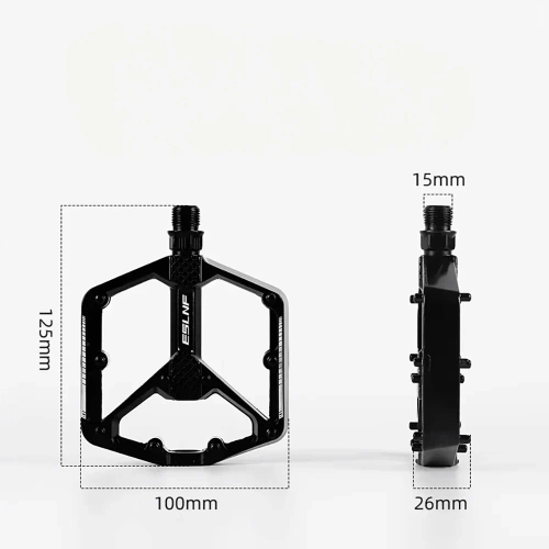 Pedale de bicicletă cu platformă din aluminiu și pini | Pedale de bicicletă cu rulmenți DU MTB Trekking | 10EE0001