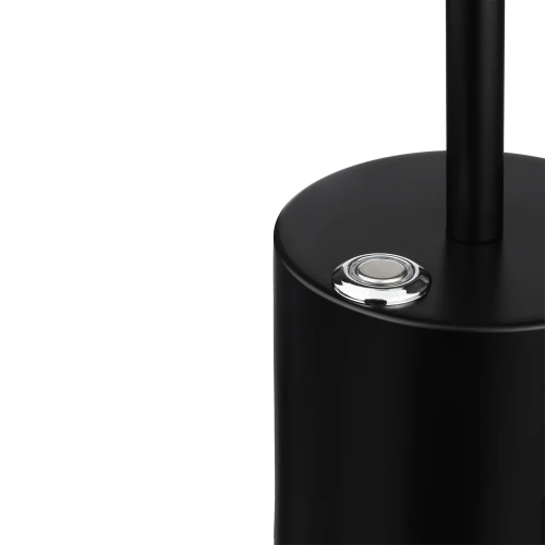 HJA28-BLACK-2 | 34 cm Stalinė lempa su įmontuota baterija | Naktinė lempa su trijų spalvų šviesa | Atmosferinė lempa viešbučiui ar restoranui