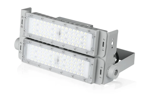 LED-Flutlichtstrahler | 100 W | Aluminiumgehäuse | mit verstellbarem Halter | TMN-100W-SILVER