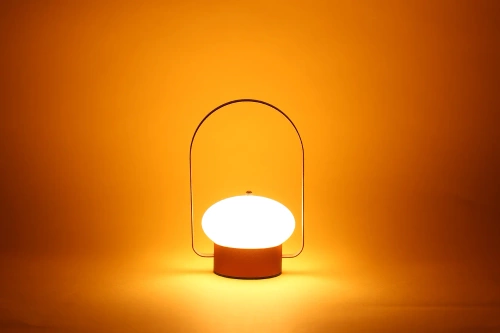 JX22-VERMELHO | Candeeiro de mesa LED elegante | Lâmpada de toque com bateria embutida